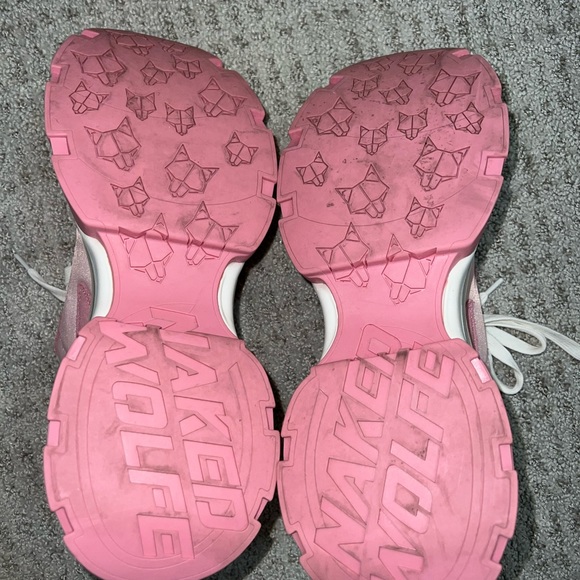 Fighter Rose Naked Wolfe Pink Trainers - Picture 3 of 5